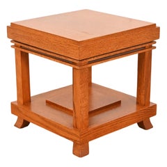 Frank Lloyd Wright Style Mission Oak Arts and Crafts Occasional Side Table