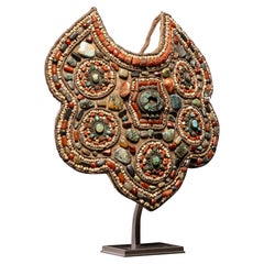 Ceremonial pectoral plastron in the form of a half moon, Tibet, 19-20th C