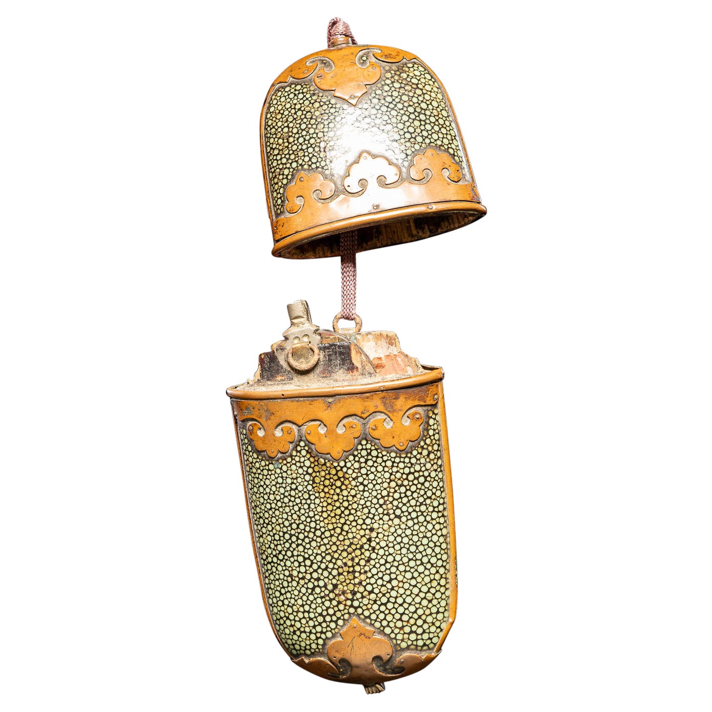 Antique Eyeglasses in nicely decorated Case, China Circa 1900