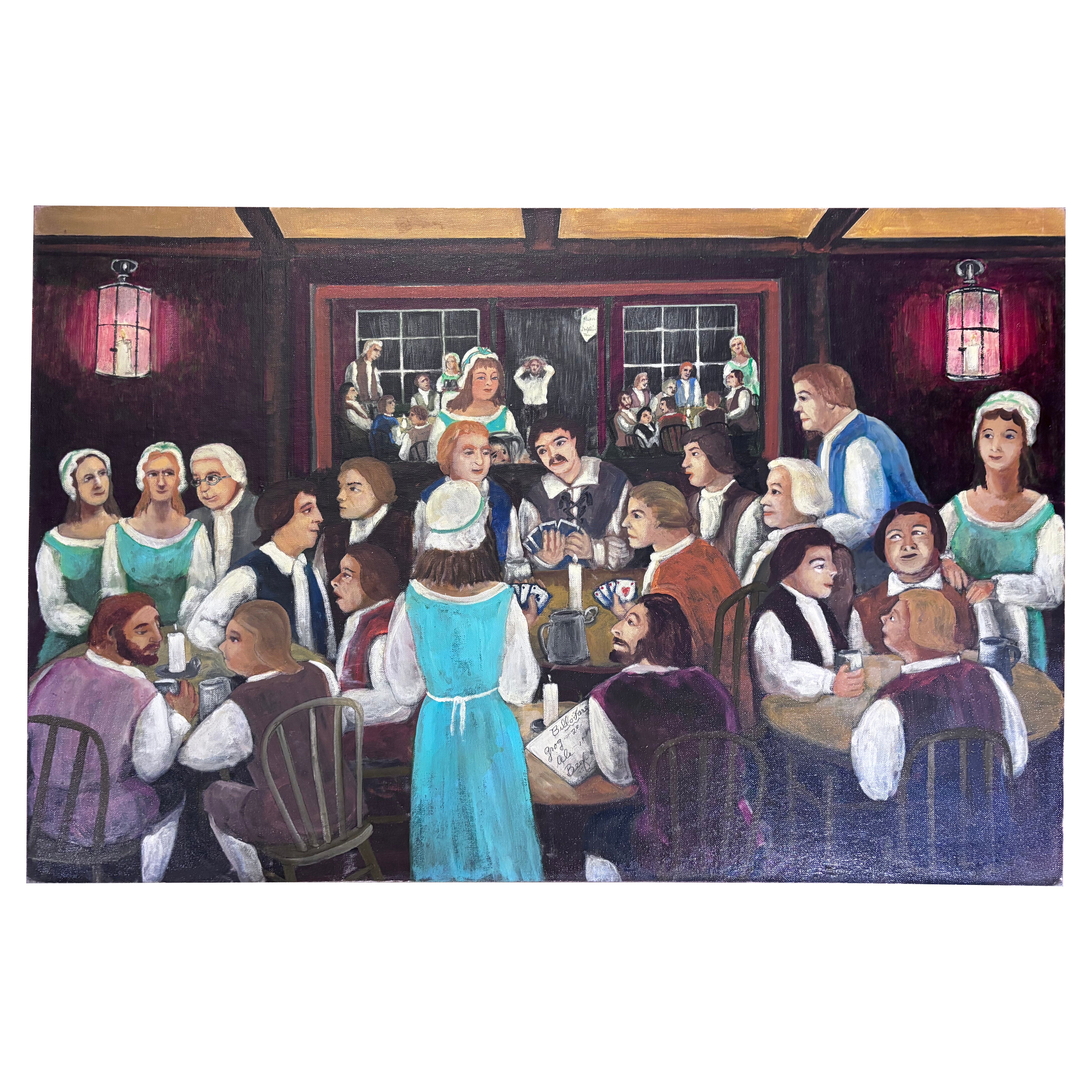Carte da gioco nel quadro del delfino  L'artista folk outsider Gloria Laposka