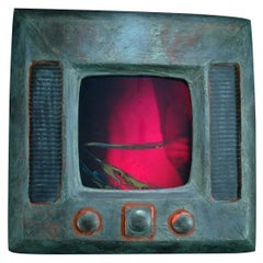 Holographie-Wandskulptur,  Moderne, industrielle Kunst  - "Geprüftes Leben 2"