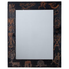 A Tribal Folk Art Mirror, mid-20th Century
