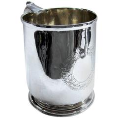 Geo. 1 Britannia Standard Silver Tankard, Wm. Fleming, Maker, London, 1718-1719 9
