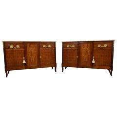 Pair of 1950s French Louis XVI Style Sideboards