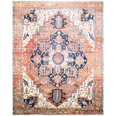 Amazing Large Antique Serapi Carpet
