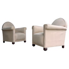 Pair of Elegant Art Deco Club Armchairs, France 1930's