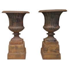 Pair of Large French Medici Vases