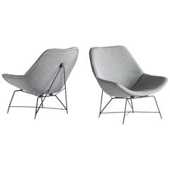Pair of Kosmos Lounge Chairs by Augusto Bozzi for Saporiti, 1956