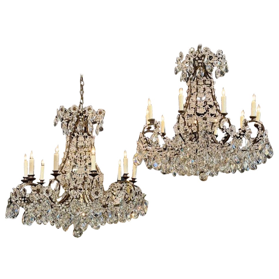 Gorgeous Pair of French Chandeliers