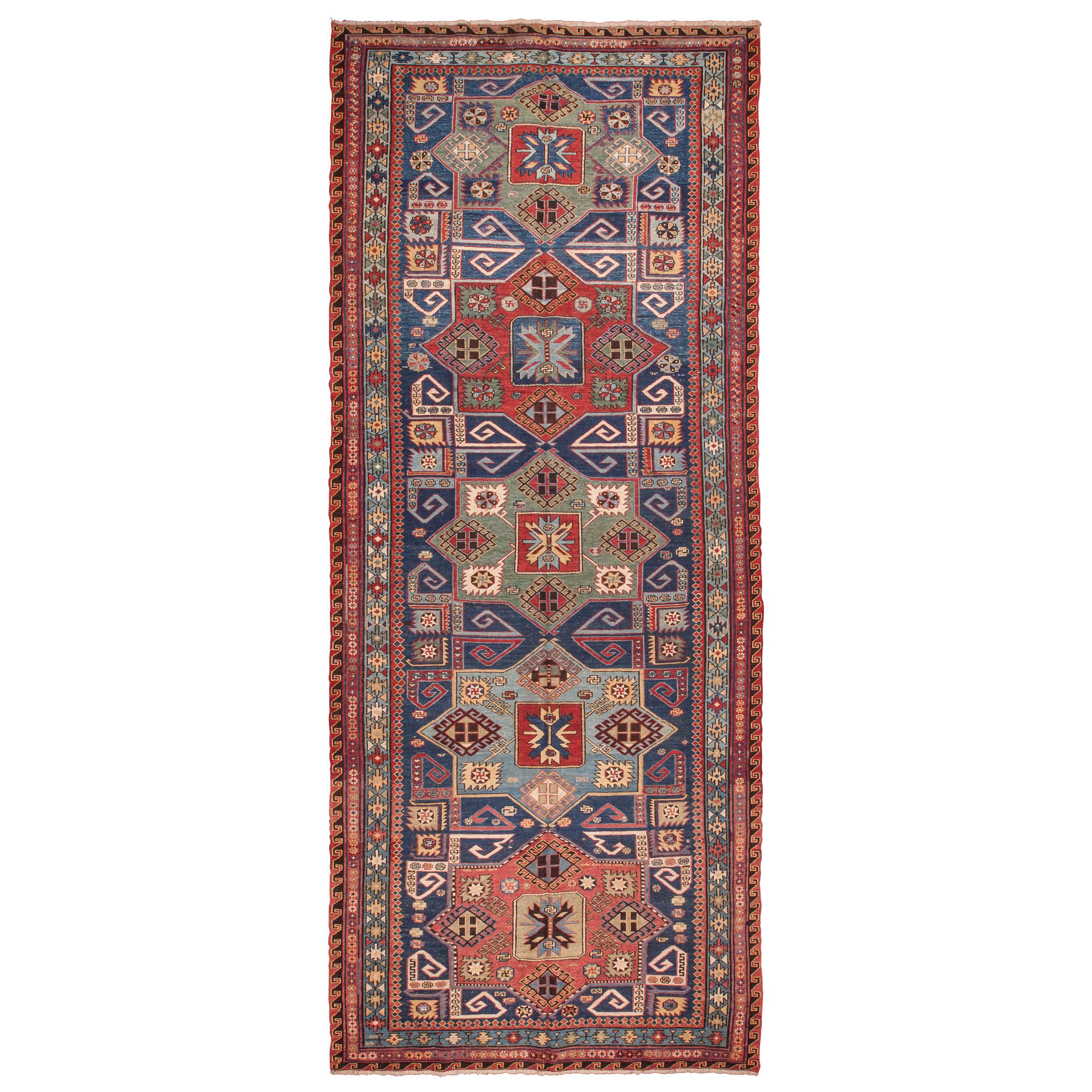 Late 19th to Early 20th Century Caucasian Sumak Rug 5'1'' x 13'0''