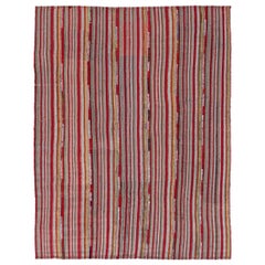 Tappeto persiano Jajim Small Design 1910 circa - Lana Avorio Rosso Giallo - 91563