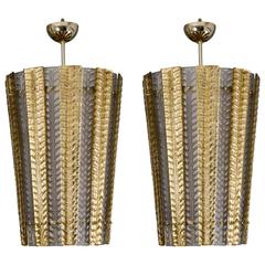 Gorgeous Pair of Murano Glass Lanterns 8