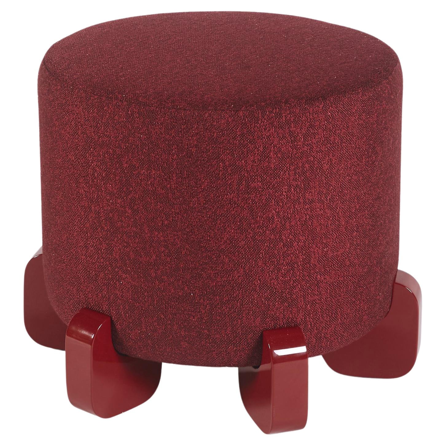 Tabouret Ipanema, pieds en bois laqué par Duistt