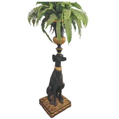 Blackamoor Style Greyhound Jardiniere