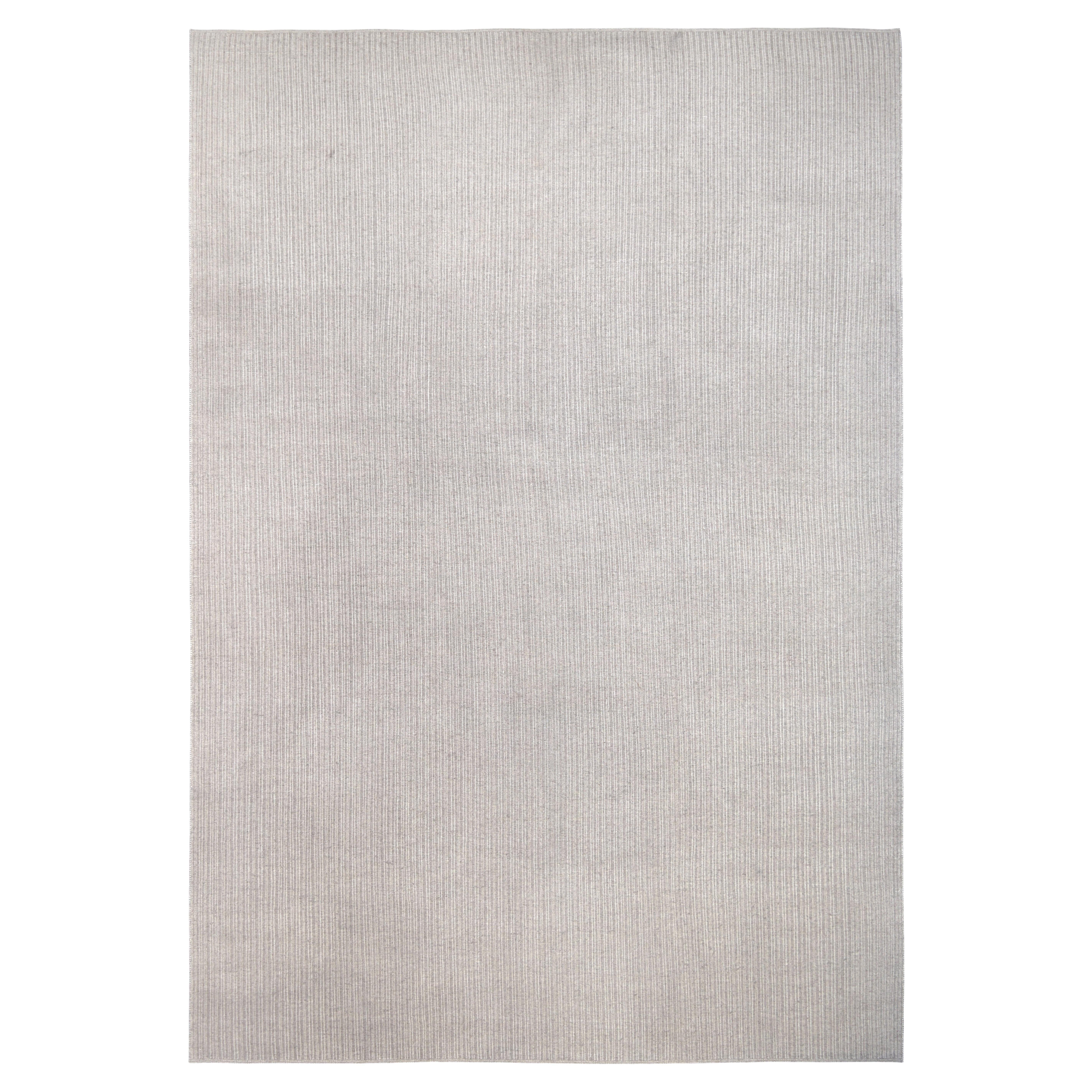 Tapis minimaliste taupe tissé à la main 13'10''x20'1''