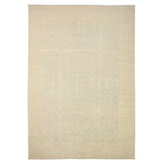 Afghanistan Khotan Over Size Rug Circa 1990 - Wool Ivory Light Blue - 92024