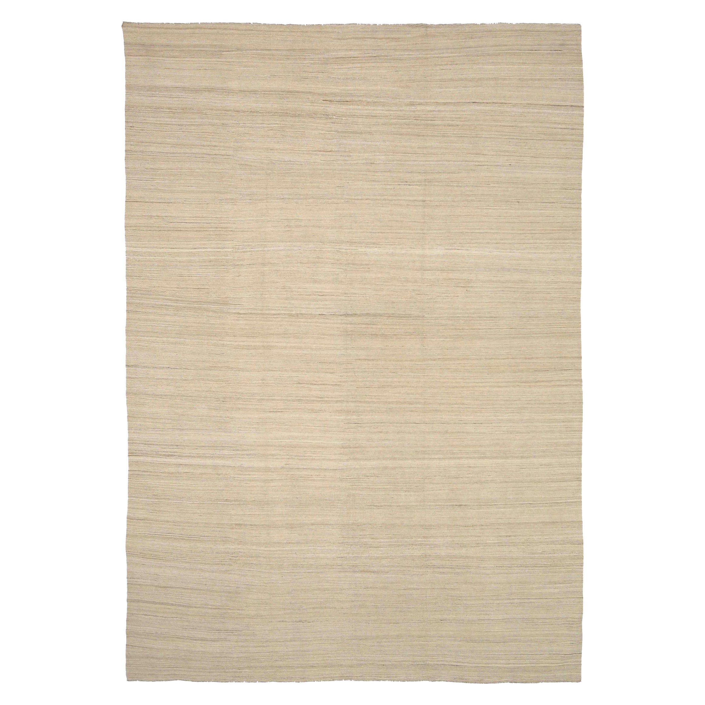 Afghanistan-Kelim-Teppiche Circa 1990 - Wolle Elfenbein Design - 92086