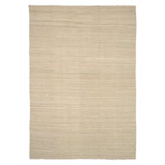 Afghanistan Kilim Area Rugs Circa 1990 - Wool Ivory Design - 92086