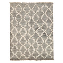 Afghanistan Rugs Kilim Circa 1990 - Laine Brown Ivory Design - 92110