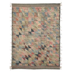 Tappeti marocchini Afghanistan Circa 1990 - Lana Blu Verde Rosa Rosso - 92171