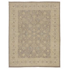 Afghanistan Haji Jalili Area Rugs Circa 1990 - Wool Brown Ivory Design - 92414