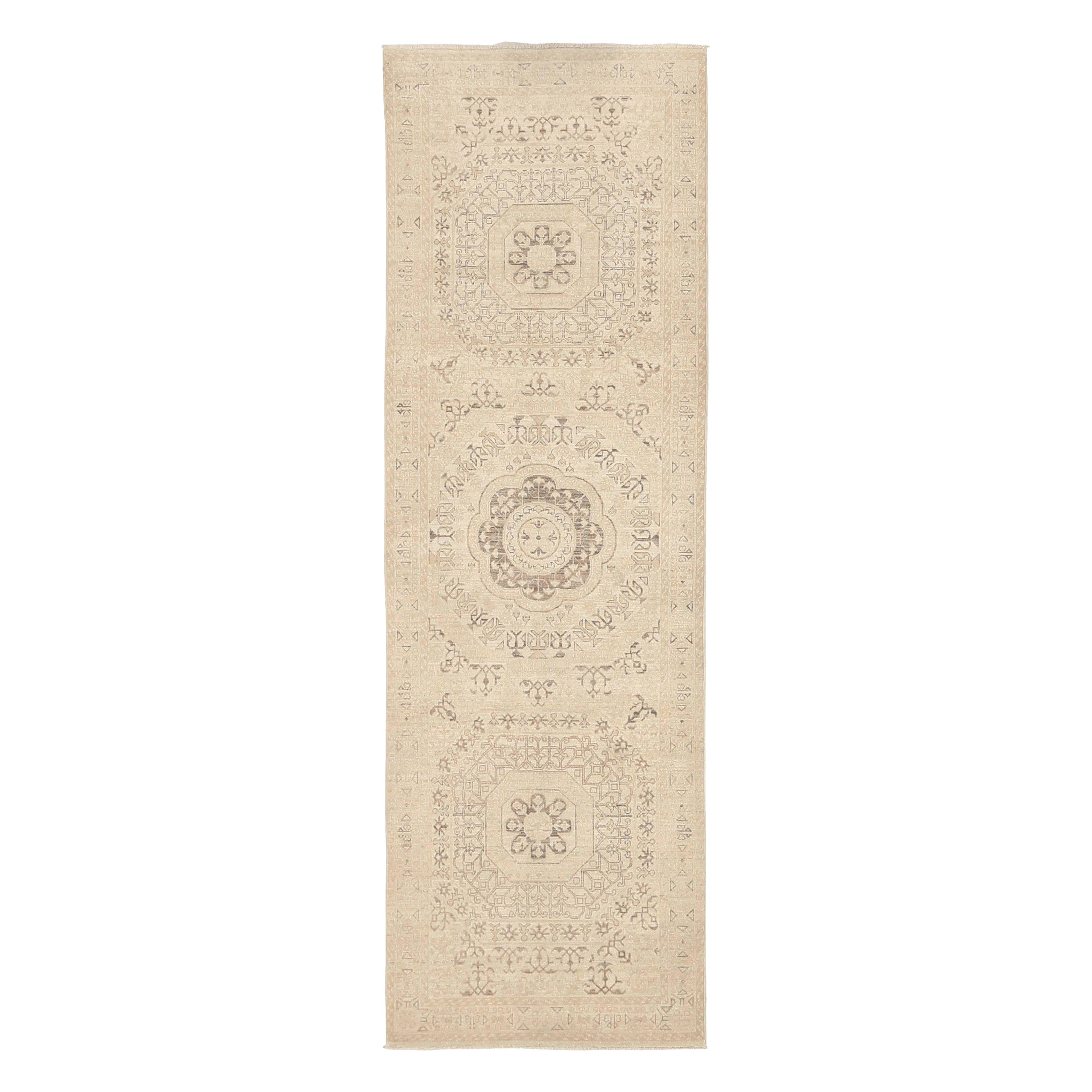 Afghanistan Täbris-Teppiche Circa 1990 - Wolle Elfenbein Design - 92448