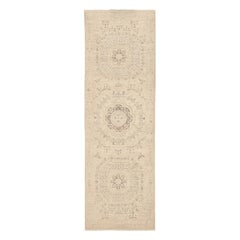 Afghanistan Tabriz Area Rugs Circa 1990 - Wool Ivory Design - 92448