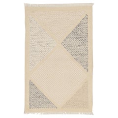 Petit tapis scandinave de l'Inde Circa 1990 - Laine Gris Design/One - 92472