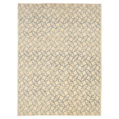 Tappeti moderni Afghanistan Circa 1990 - Lana Grigio Avorio Design - 92437