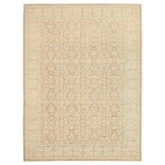 Tappeti Afghanistan Tabriz Circa 1990 - Lana Marrone Avorio Taupe Design - 92438