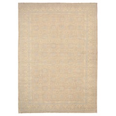 Afghanistan Khotan Over Size Rug Circa 1990 - Wool Blue Ivory Taupe - 92440