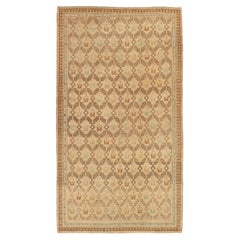 Turkey Anatoly Small Rug Circa 1940 - Wool Blue Brown Ivory Design - 92516