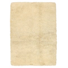 Afghanistan Moroccan Small Rug Circa 1990 - Wool Ivory Design - 92509