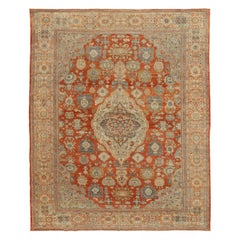 Alfombras Persas Sultanabad Rugs - Lana Azul Marfil Naranja Rojo - 92542