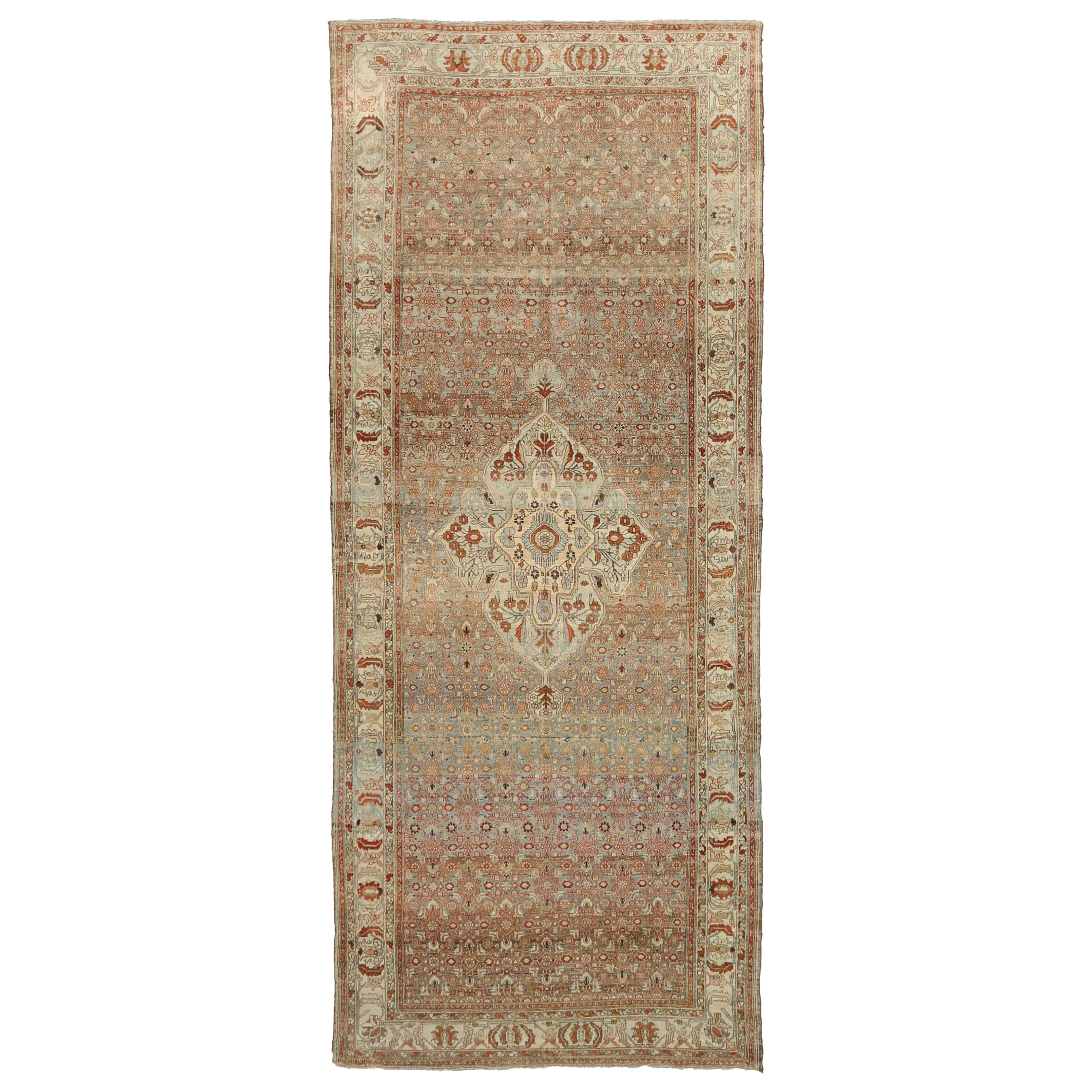Tappeti persiani Malayer del 1880 - Lana blu avorio rosso - 92550