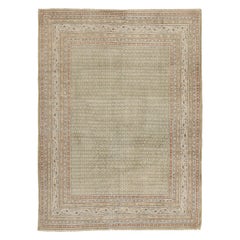 Persischer Mahal Kleiner Teppich - Wolle Elfenbein Rosa Taupe Design - 92553