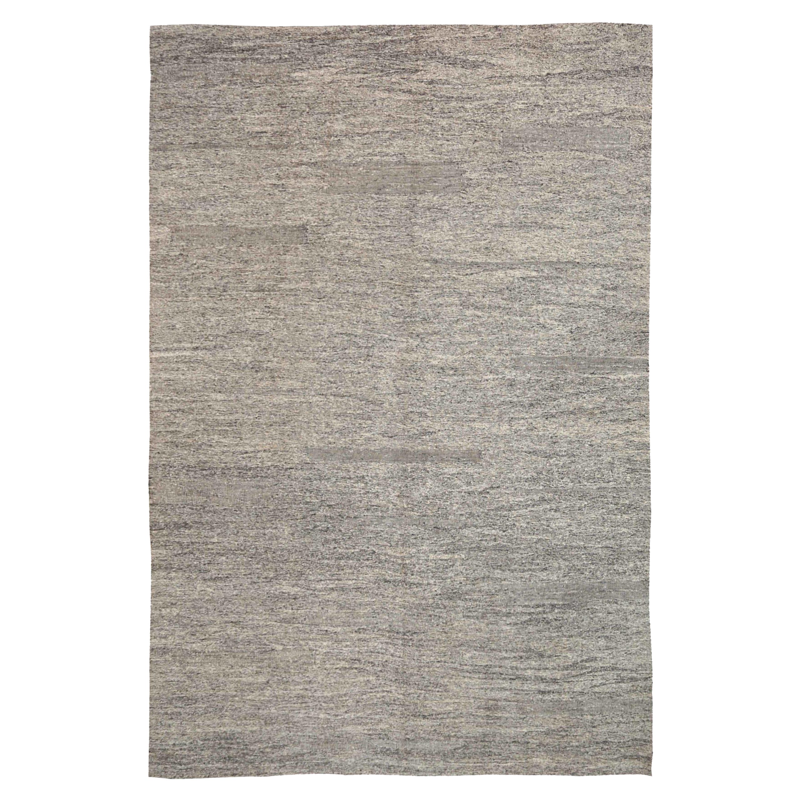Afghanistan Kilim Area Rugs Circa 1990 - Wool Ivory Taupe Design - 92491