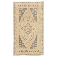 Turquía Anatoly Alfombras Circa 1940 - Lana Marrón Gris Diseño Marfil - 92494