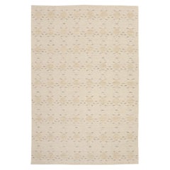 Afghanistan Scandinavian Area Rugs Circa 1990 - Wool Brown Ivory Taupe - 92583
