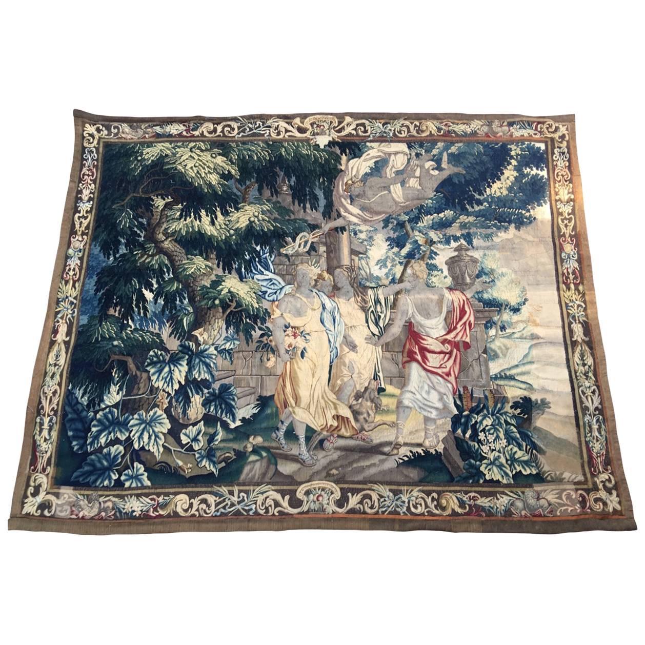 Aubusson Tapestry, French, 18th Century