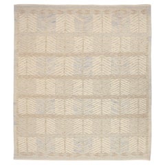 Alfombra Escandinava Afgana Circa 1990 - Lana Gris Topo - 92598