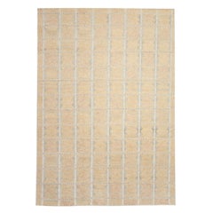 Skandinavische Teppiche aus Indien, ca. 1970, elfenbeinfarben, Design aus Wolle, 92615