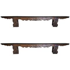 Pair of Museum Quality Heavy Chinese Benches