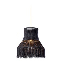Lampada a sospensione Happy Waste nera di SKRYTA