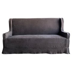Sillón reclinable de lino lavado a la piedra