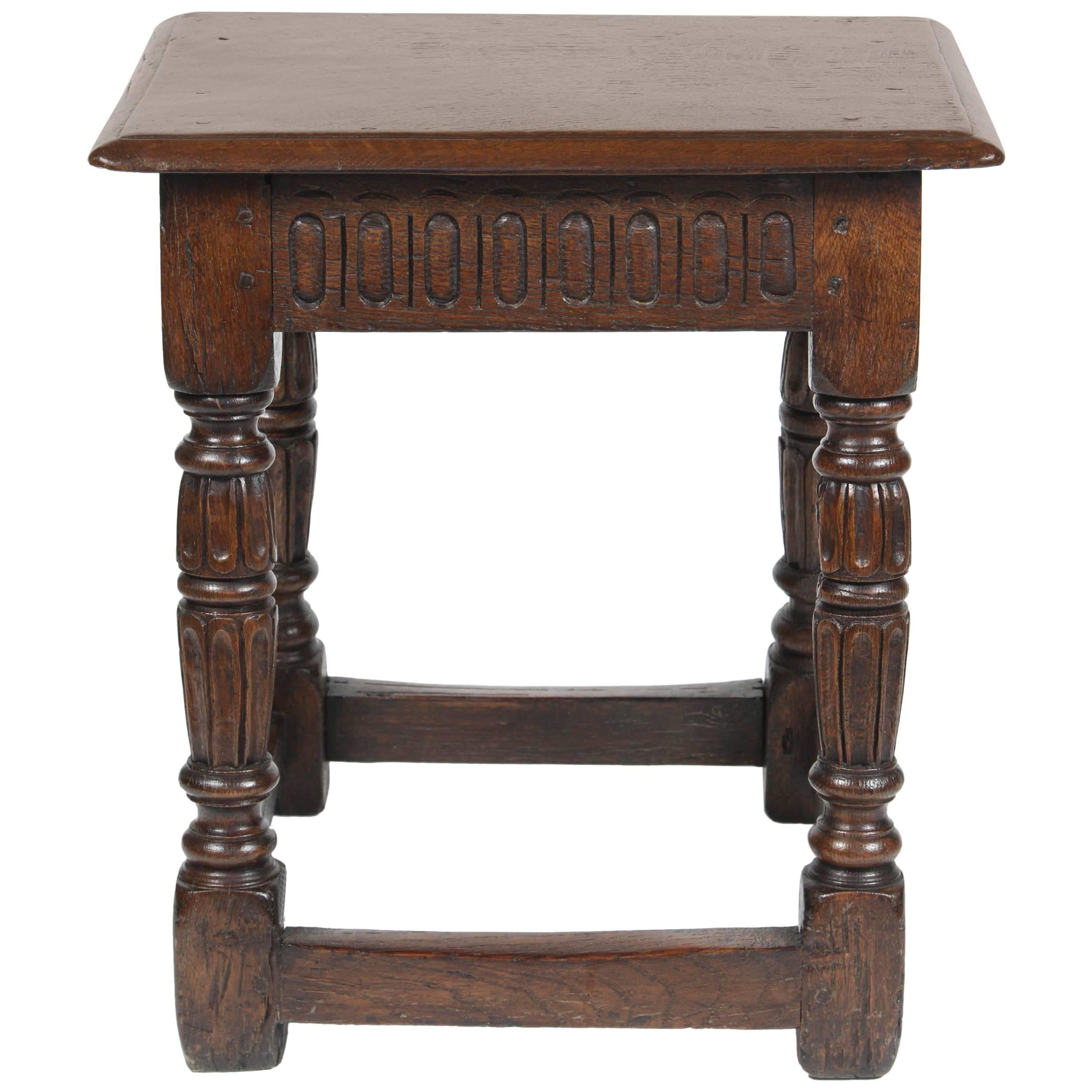 Early 17th Century English Joint Stool