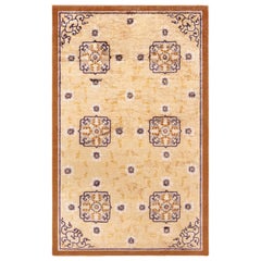Doris Leslie Blau Authentique tapis géométrique chinois fait main des années 1900