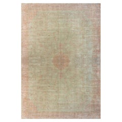 Doris Leslie Blau Antique Turkish Borlou Botanic Handwoven Wool Rug