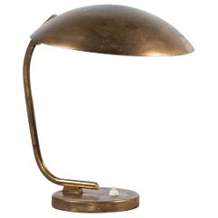 Lampada da tavolo/scrivania d'epoca in ottone della metà del secolo scorso per Itsu, Finlandia, anni '50