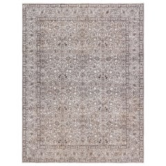 Doris Leslie Blau Antique Persian Tabriz Beige and Brown Rugs by Doris Leslie Blau